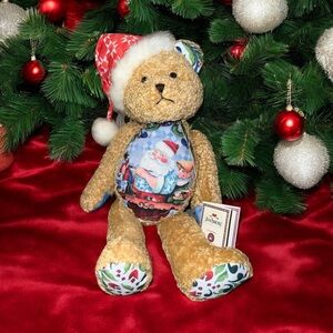 JIM SHORE BOYDS BEARS CHRISTMAS BEAR FUZZLY # 92006-10 WITH  TAGS